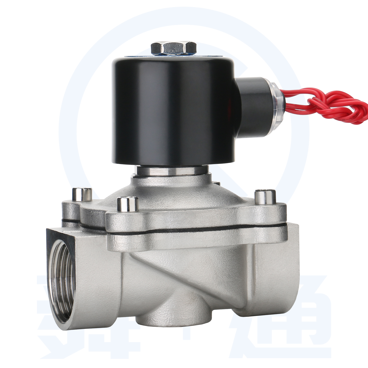 2W series stainless steel Flange Direct lifting diaphragmsolenoid valve 2/2 way normally closed type